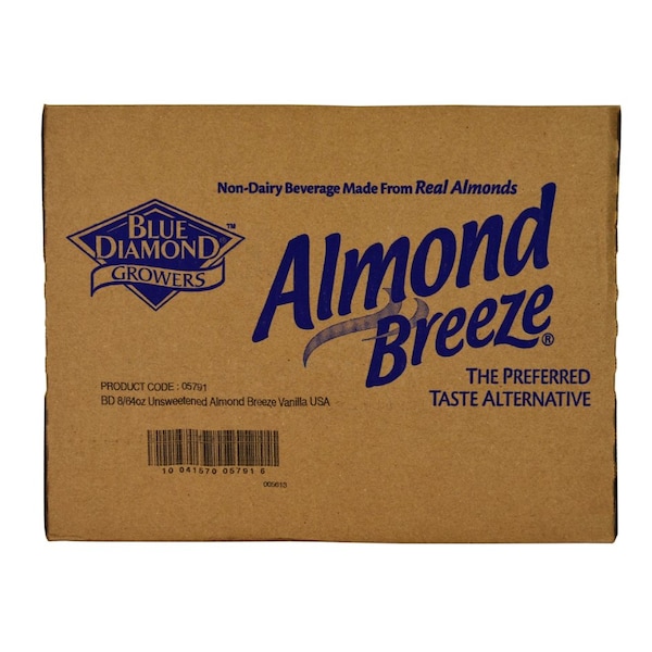 Almond Breeze Almond Breeze Unsweetened Vanilla Milk Substitute 64 oz. Carton, PK8 5791 - main